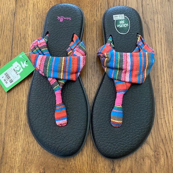 SANUK Yoga Sling 2 Print Sandals Brand New Size 9 - Picture 2 of 10
